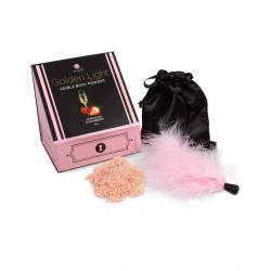 Poudre comestible avec éclat doré