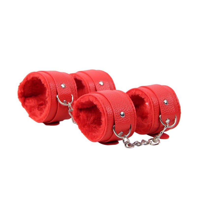 Menottes chevilles avec fourrure (1 paire)
