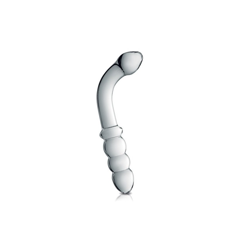 Dildo en verre incassable translucide nr8