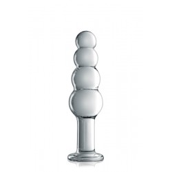 Dildo en verre avec boules progressives nr9