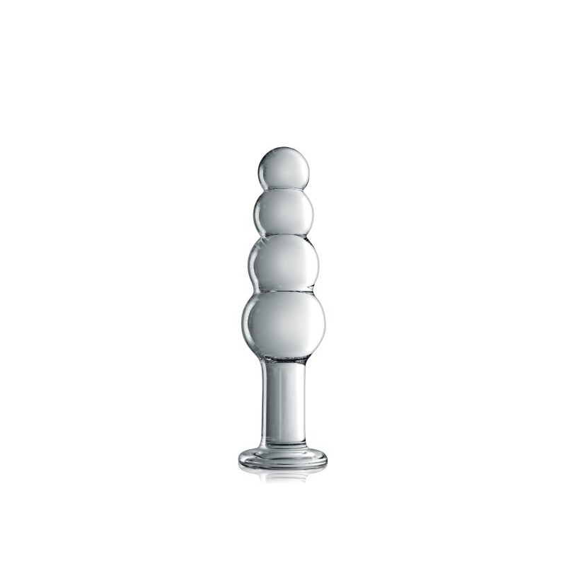 Dildo en verre avec boules progressives nr9