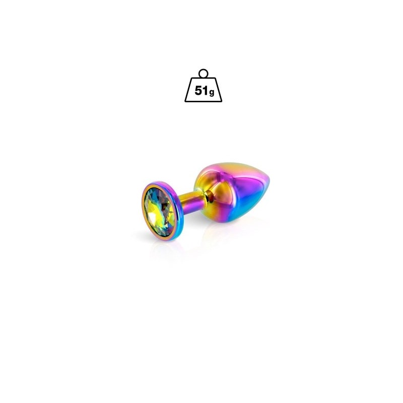 Plug aluminium et bijou Rainbow XS, S ou M