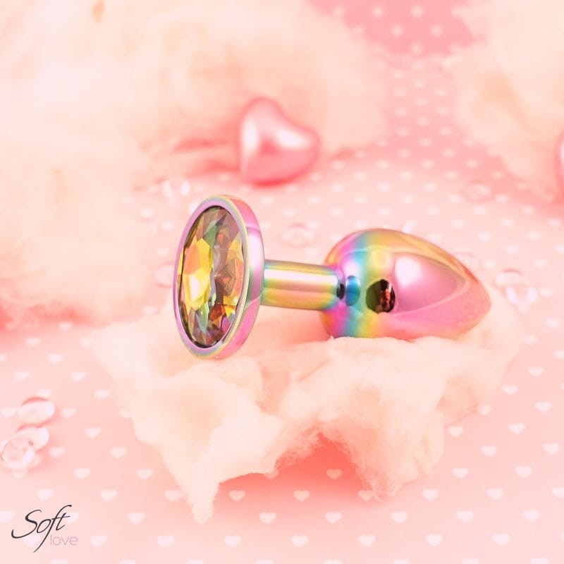 Plug aluminium et bijou Rainbow XS, S ou M