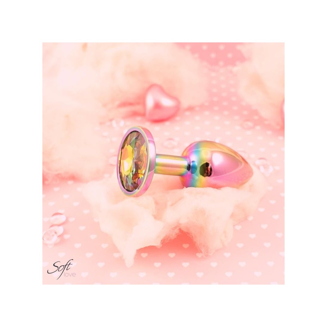 Plug aluminium et bijou Rainbow XS, S ou M