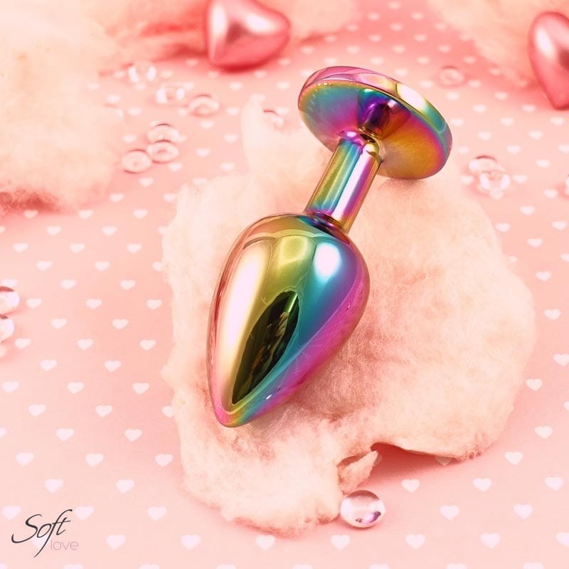 Plug aluminium et bijou Rainbow XS, S ou M