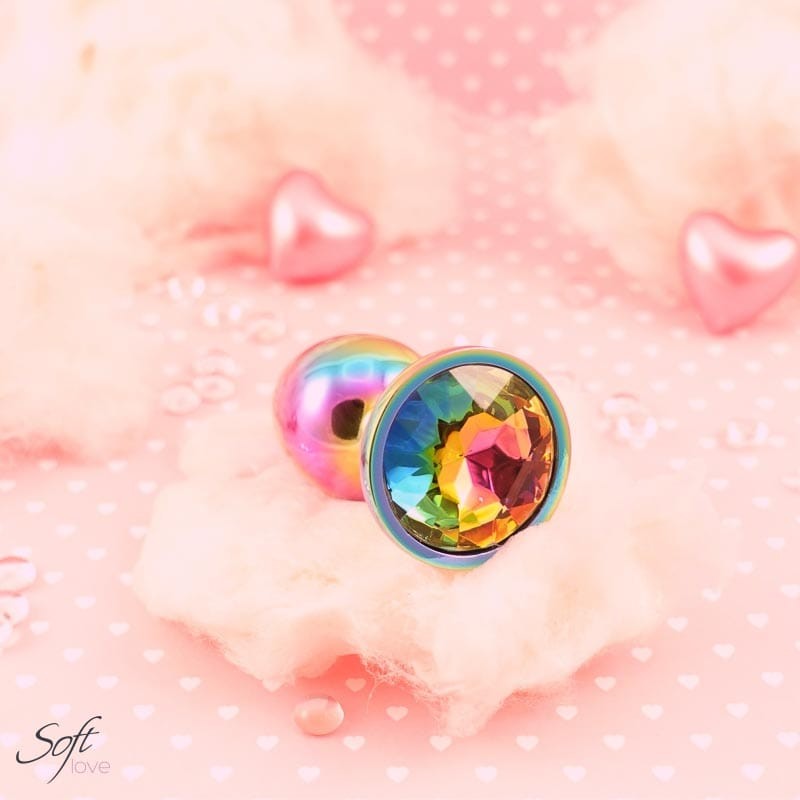 Plug aluminium et bijou Rainbow XS, S ou M