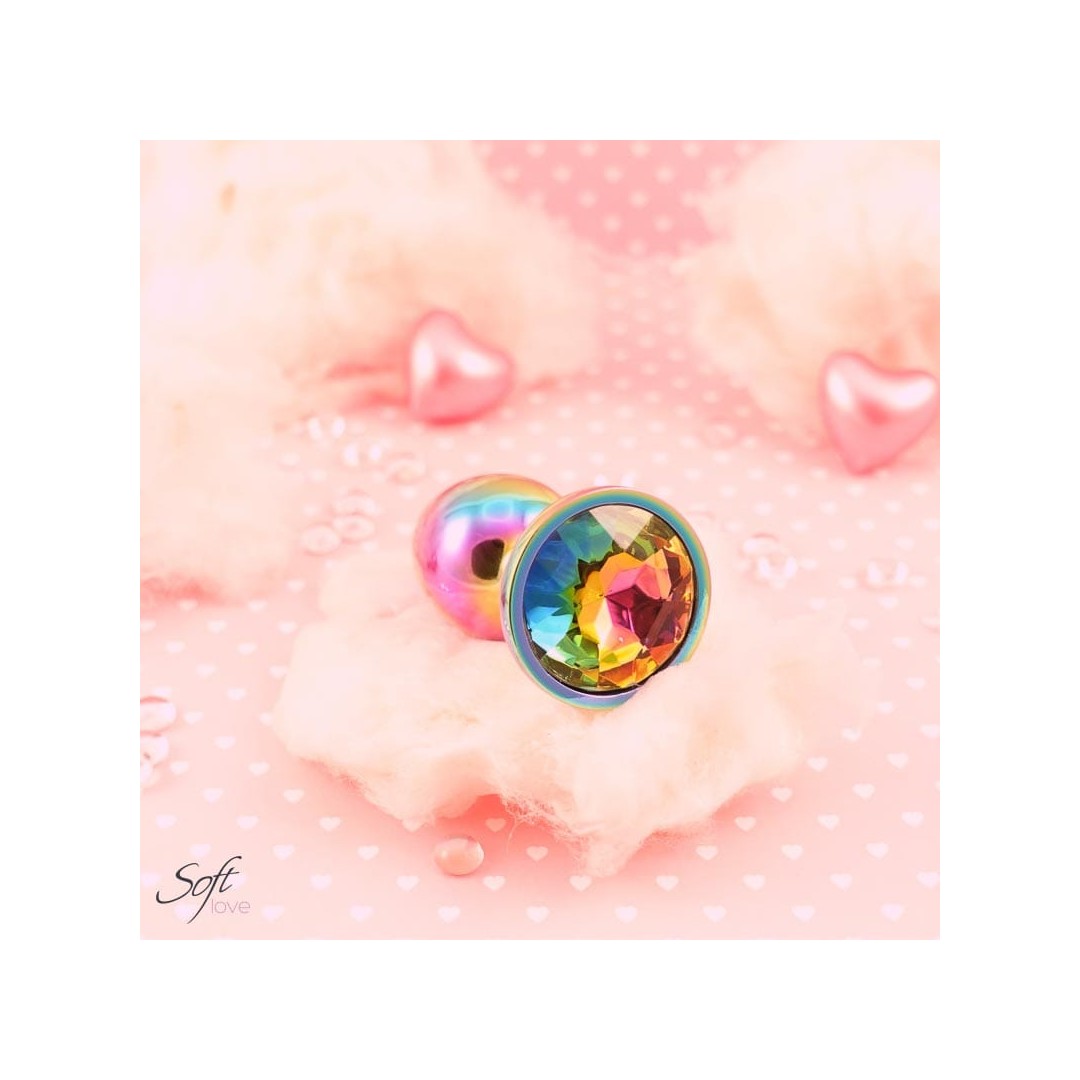 Plug aluminium et bijou Rainbow XS, S ou M