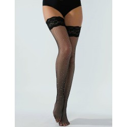 Bas longs antidérapant avec strass