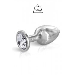 Plug anal argenté
