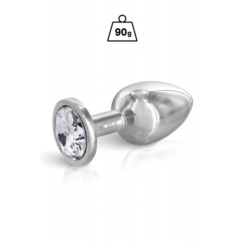 Plug anal argenté
