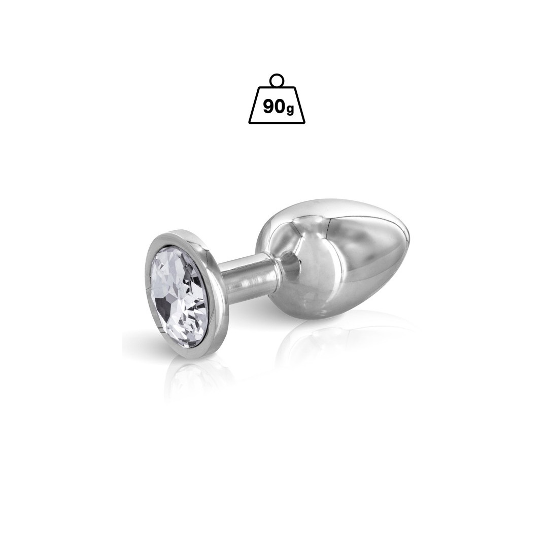 Plug anal argenté