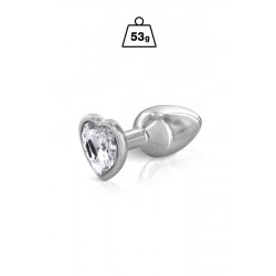 Plug argenté coeur
