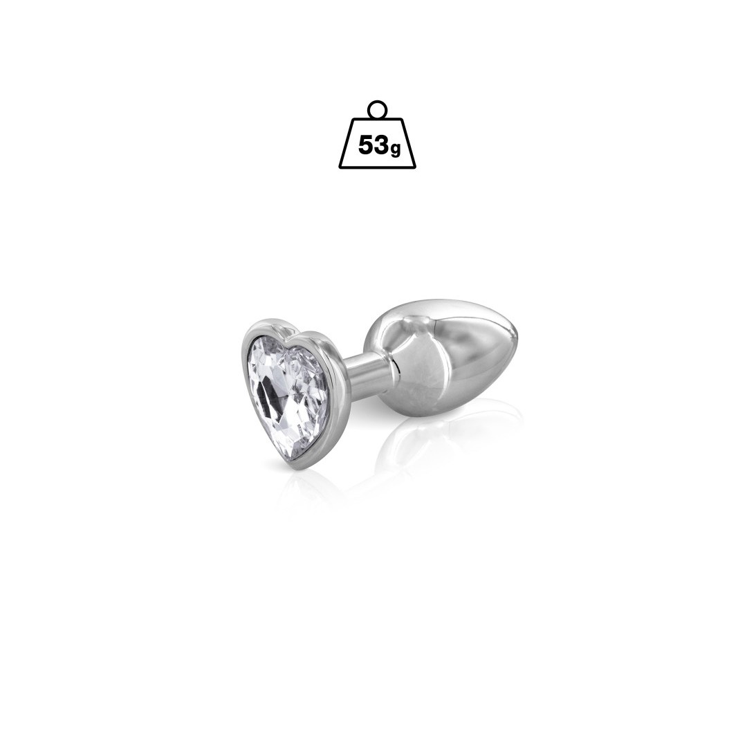 Plug argenté coeur