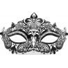 Masque burlesque en métal avec strass