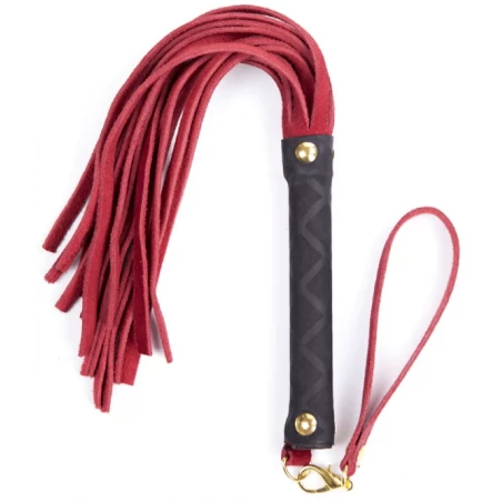 Fouet doré en cuir