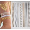 Tatouages temporaires dorés