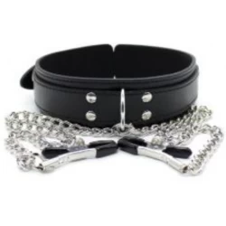 Collier avec pinces tétons