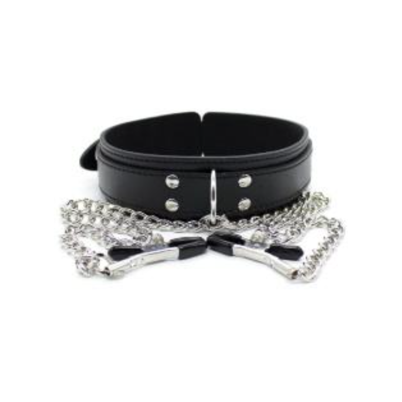 Collier avec pinces tétons