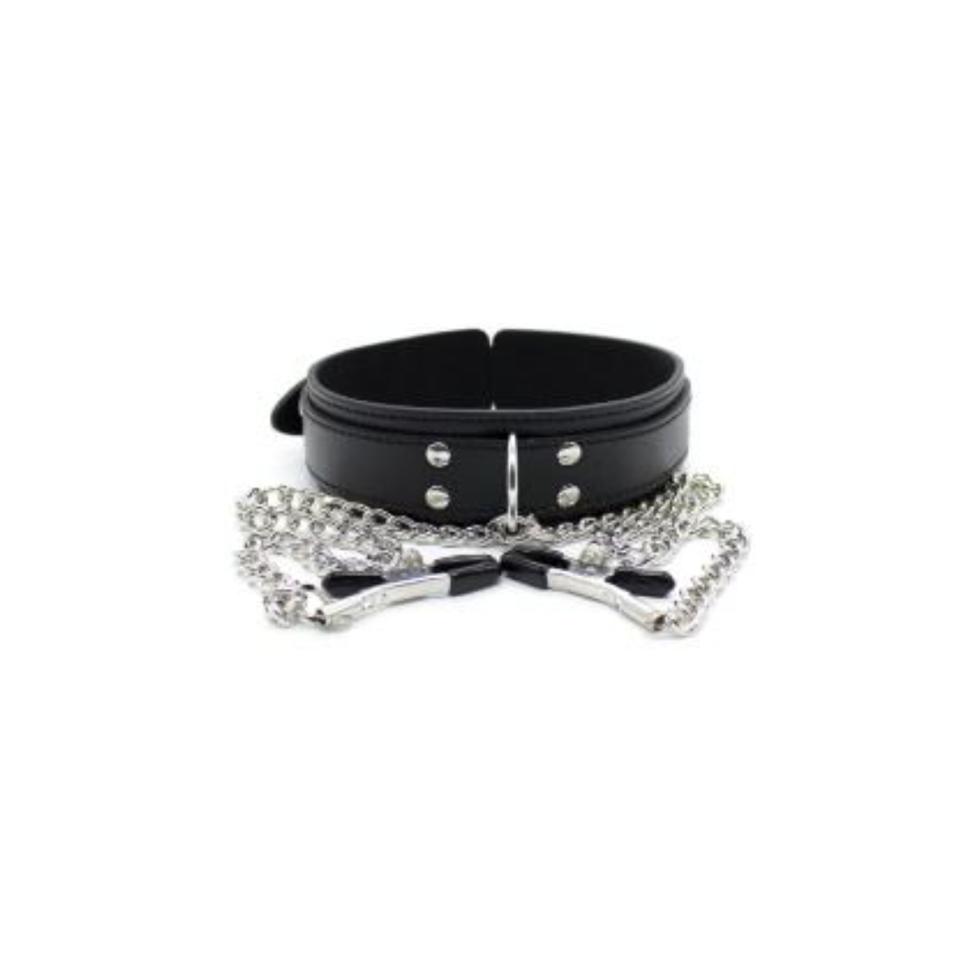 Collier avec pinces tétons
