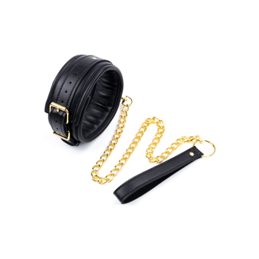 Collier confort avec chaine dorée