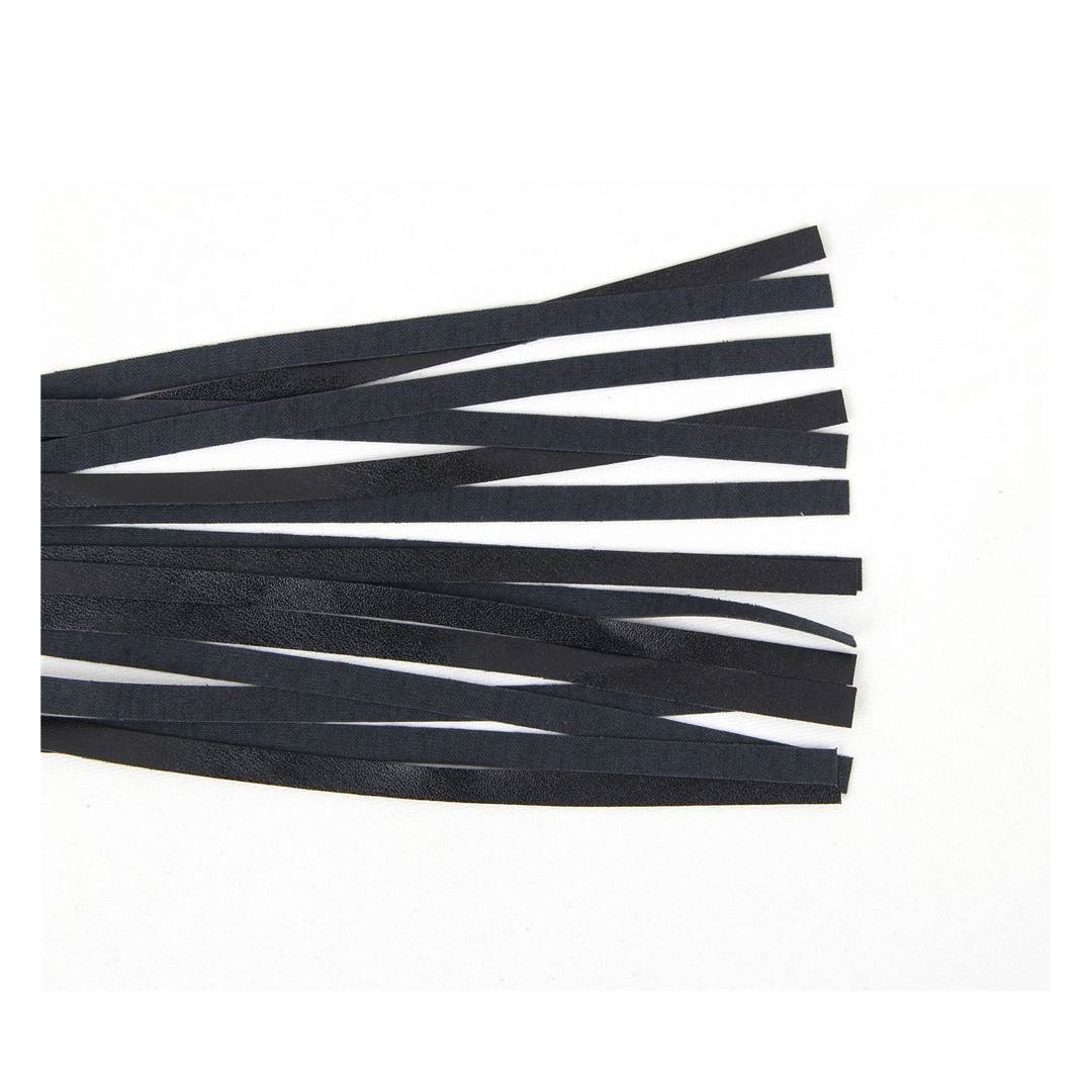 Fouet en simili cuir noir