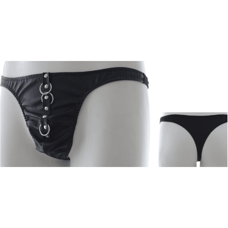 String pour homme avec laisse