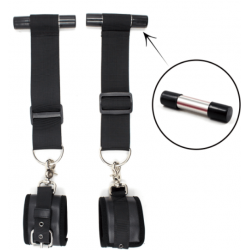 Menottes de suspension de porte noires