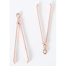 Pinces à seins or rose
