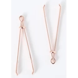 Pinces à seins or rose
