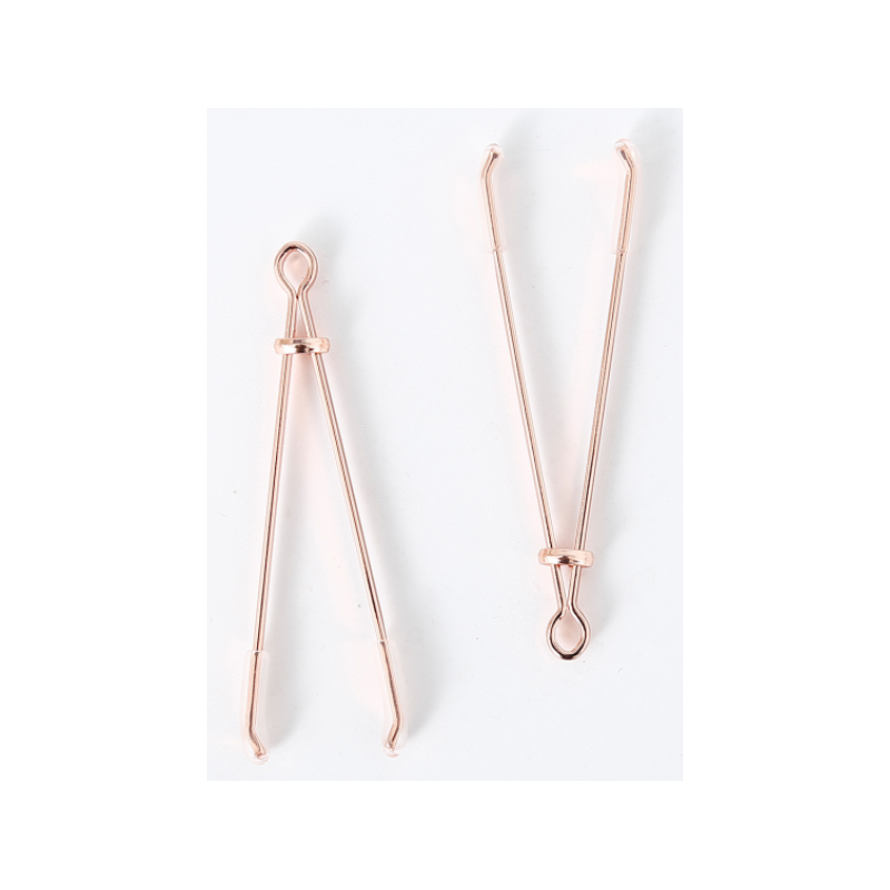 Pinces à seins or rose