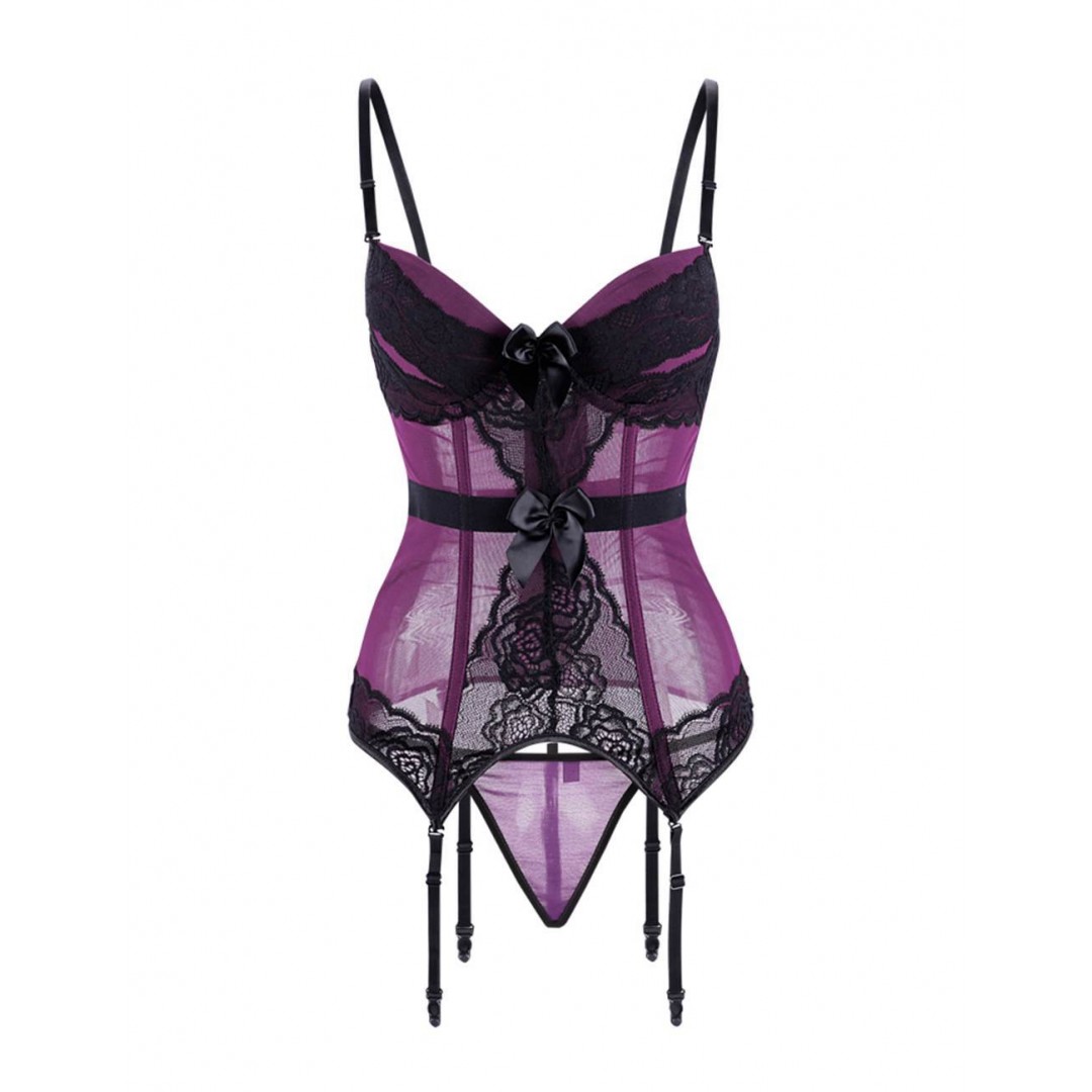 Corset Sabine Noir ou Mauve