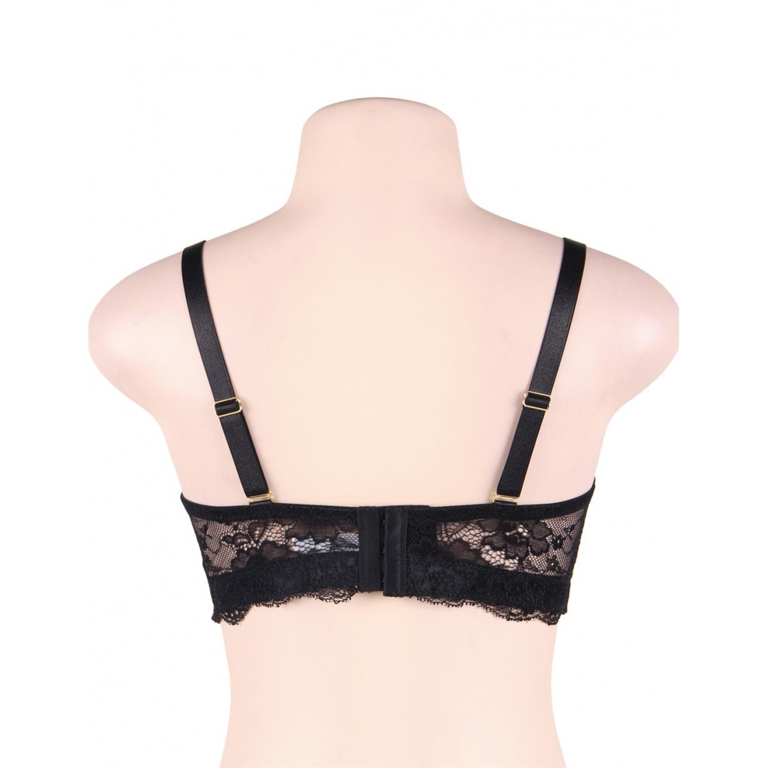 Soutien-gorge confortable en dentelle de haute qualité Noir, Bordeau ou Blanc