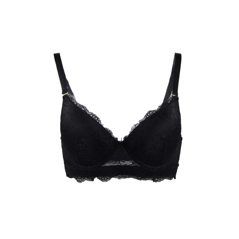 Soutien-gorge confortable en dentelle de haute qualité Noir, Bordeau ou Blanc