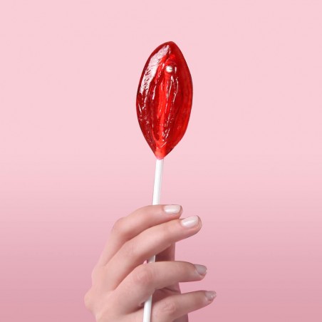 Bonbon en sucette vagin fraise