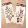 Tatouage éphémère fleurs double